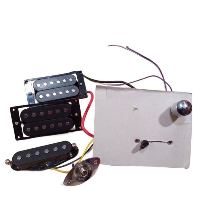 Pickup set gitar Wiring / Rangkain Ibanez PGM set Hitam