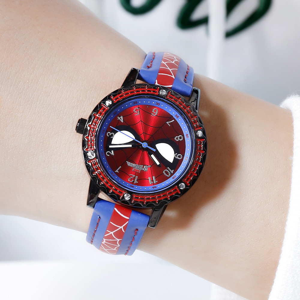Disney Animation Character Watch Spider-Man Children's Watch Cartoon Student Quartz Watch