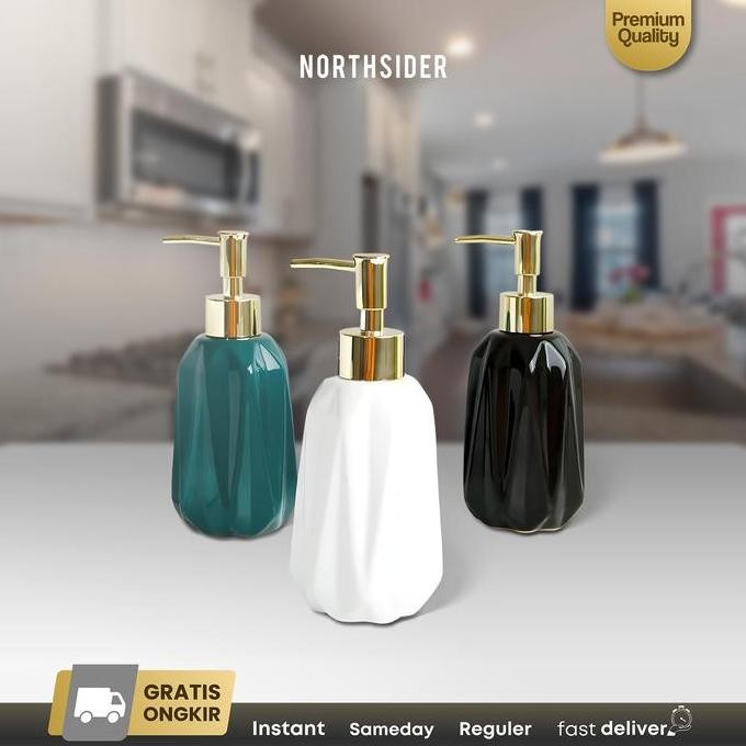 SOLEED Tempat Sabun Cair Keramik Fashion Ceramic Soap Dispenser HF-800
