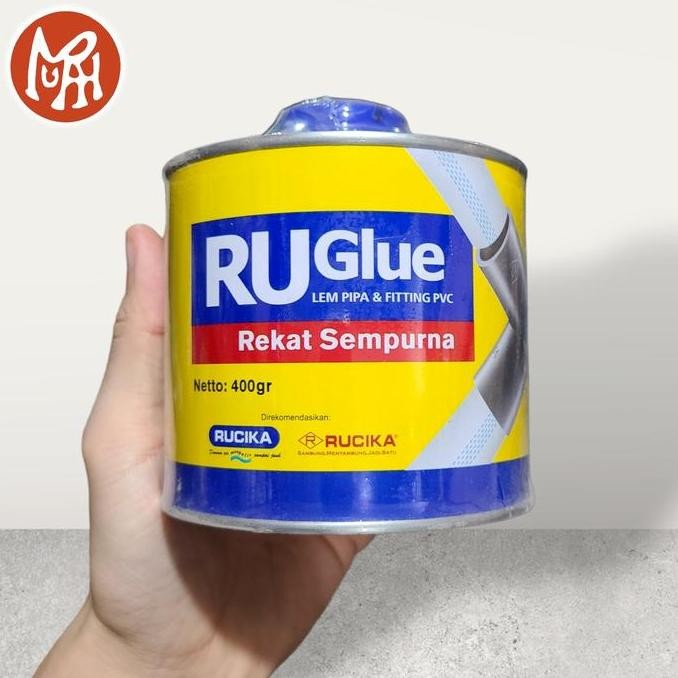 Lem Pipa PVC RUGlue 400Gr Rucika WAR