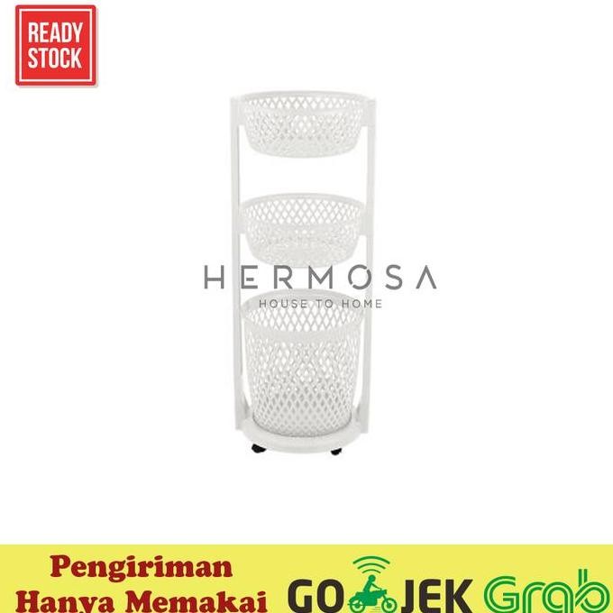 Rovega Rak Pakaian / Basket Laundry Baju Serbaguna Susun 3 Rlb 350