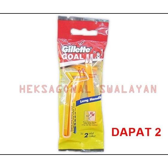 Buruan beli] GILLETTE GOAL KUNING SATUAN SILET CUKUR ISI 2 SWA3