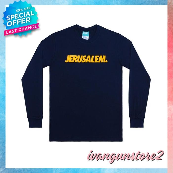 KAOS TSHIRT BAJU COMBED 30S DISTRO JERUSALEM POLOS CUSTOM WADEZIG LENGAN PANJANG INDONESIA UNISEX HI