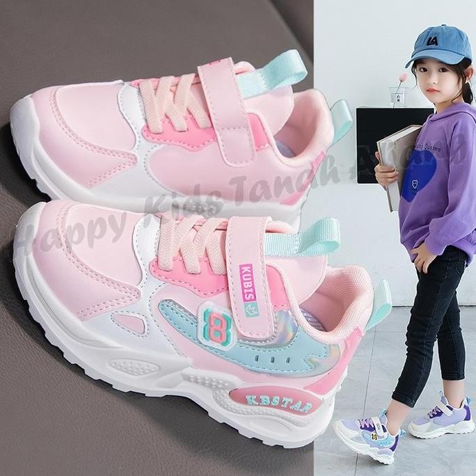 Cod Sepatu Anak Perempuan / Sneakers Anak Cewek Kekinian / Sepatu Anak Premium Murah Berkualitas