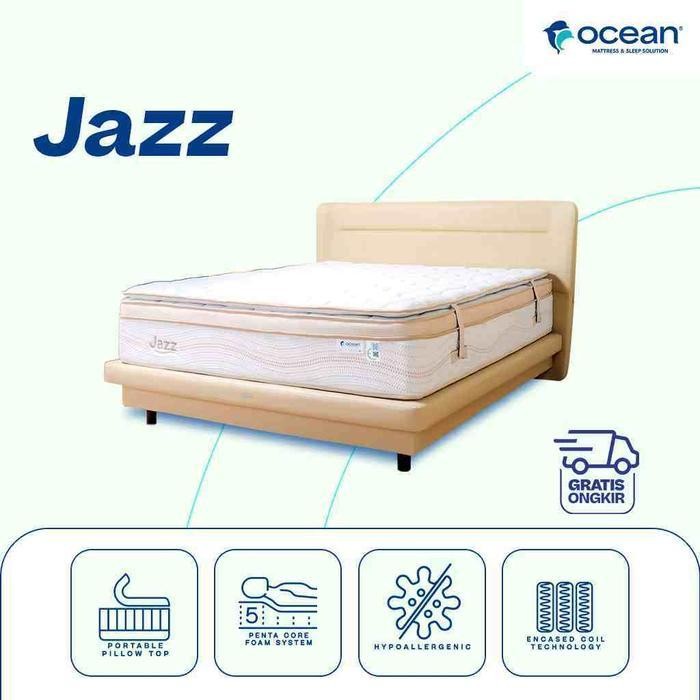 Kasur Spring Bed Ocean Jazz Pillow Top 160 X 200 Cm Terbaru Best Quality 100% Original