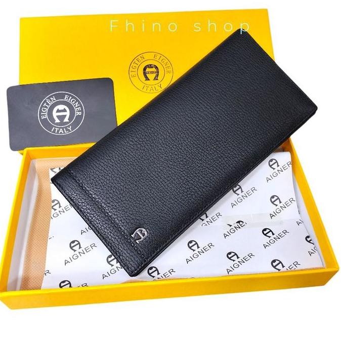 New Arrival Eigten Aigner Dompet Panjang Kulit Asli Original Impor To  Pria Dan Wanita / Dompet  Cow