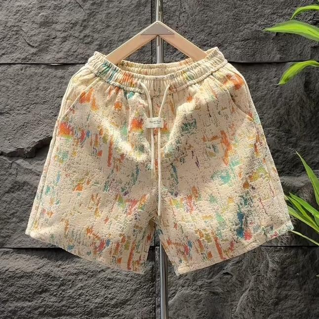 Celana Pendek Santai Cetak Graffiti Pria Celana Olahraga Longgar