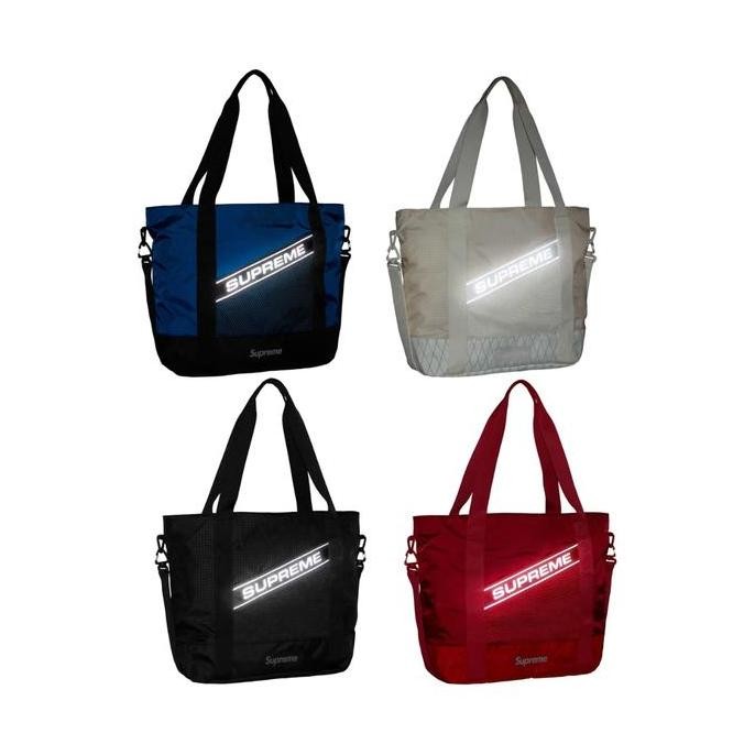 New Arrival Supreme Fw23 X-Pac 3M Reflective Logo Totebag Bag Authentic / Tas Jinjing Supreme Origin