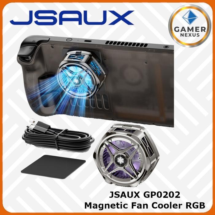JSAUX GP0202 Magnetic Cooler Fan RGB for Steam Deck Phone Tablet