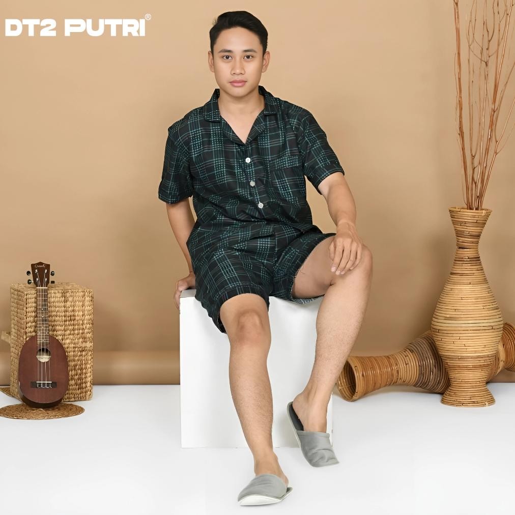 Baju Tidur Pria Motif Kara Nyenyak Piyama Pria Hp Jumbo Ld 120 Bahan Microtex Pakaian Tidur Laki Lak