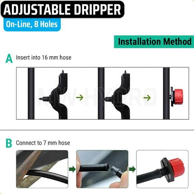 @#@#@#] Dripper Putar 8 Lubang - Adjustable