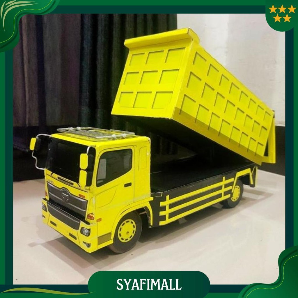 Hino 500 Dump Muatan Pasir Mainan Anak Miniatur Truk Dump Jungkit Termurah Gratis Ongkir