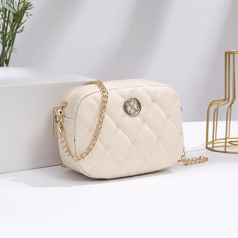 Women's New Crossbody Small Square Bag Chanel Style Chain Quilted Makeup Lipstick Bag Street Fashion