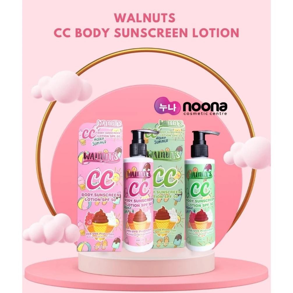 WALNUT'S CC BODY LOTION TONE UP SPF 50 200ml BPOM