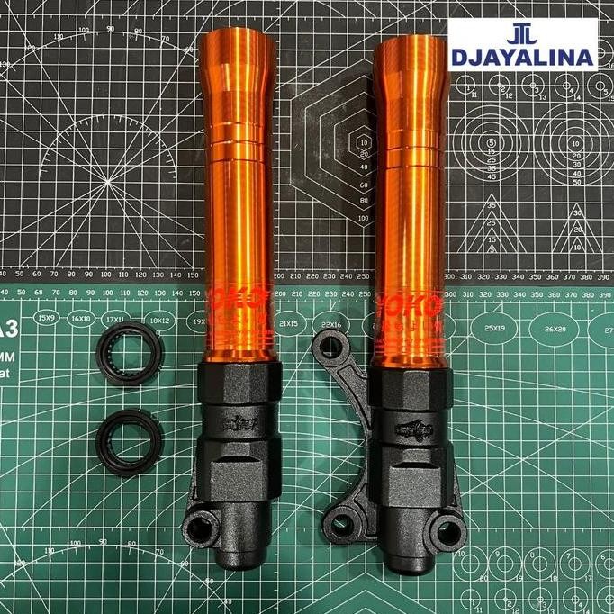 Mio Smile Soul Mx - Yoko - Tabung Shock Depan - Model Standar - Shockbreaker Depan Untuk Motor Matic