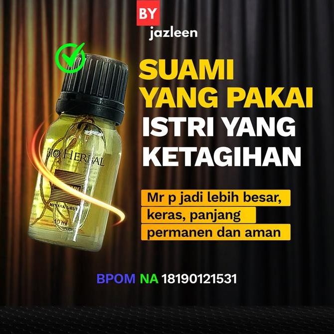 Bio herbal men care 10ml minyak tetes Urut pria dewasa original bpom 2609