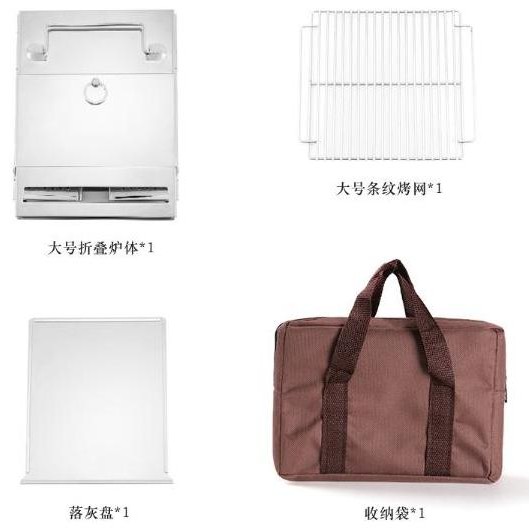 BBQ Stove Kayu Bakar Kompor Api Portable Camping Firewood Stove