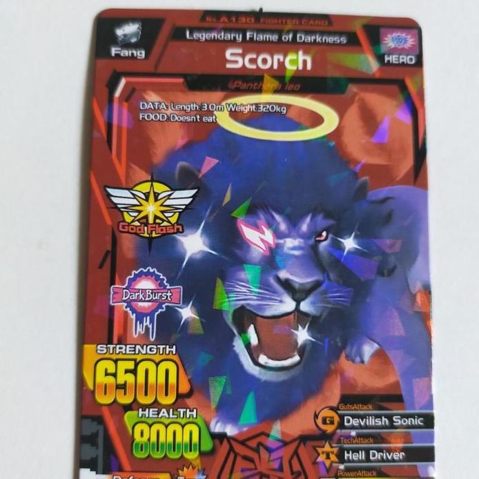 New  kartu animal kaiser scorch