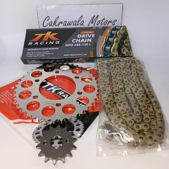 Gear Set Tk 428 Vixion Old / Vixion New / Mx King & Rantai Tk O Ring