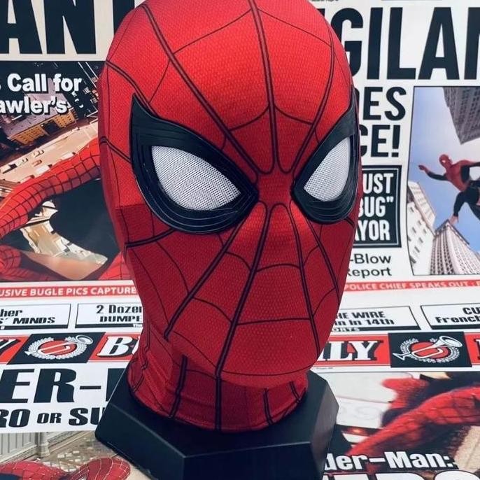 Ready  Dufft tosBisa BerkedipTopeng Spiderman Mask / Topeng Spiderman Anak / Topeng Spiderman Dewasa