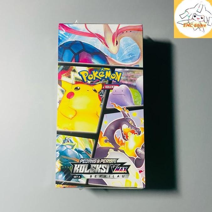 New  Pokemon TCG Indonesia - VMAX Berkilau Set A Booster Box