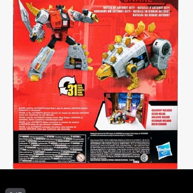 New  TRANSFORMERS THE MOVIE Leader Class : Dinobot Sludge - Dinobot Snarl - NEW - HASBRO