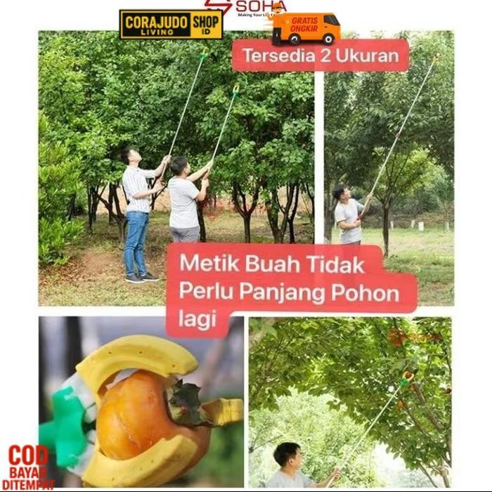 Best Seller Pck-08 Alat Tongkat Serbaguna Tongkat Panen Pemetik Buah Dan Ganti Lampu Bohlam Ukuran 1
