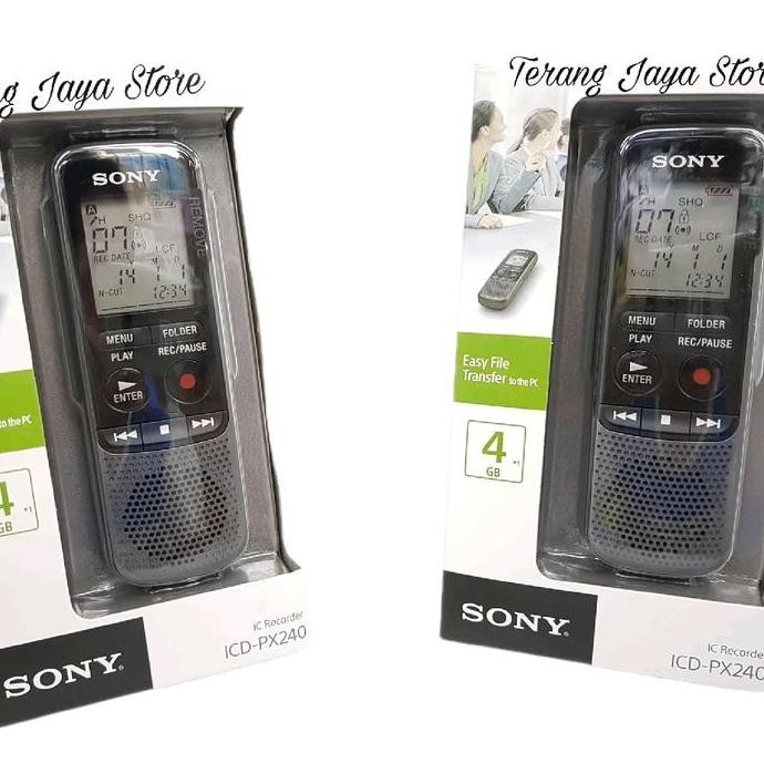 Voice Recorder Sony Icd-Px240 Perekam Suara Sony Icd-Px240 Voice Digital Recorder Sony Px240