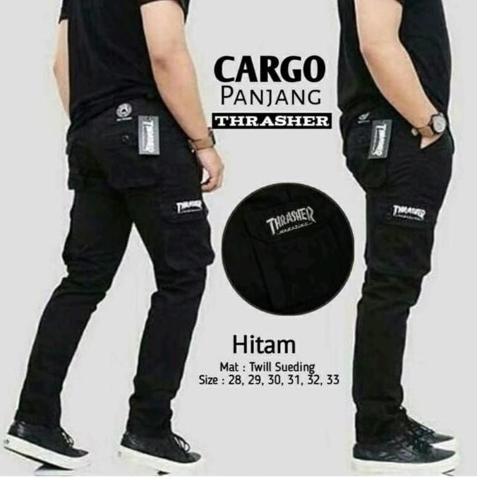 Celana Cargo panjang 100ribu dapat 3 pcs  pria Dewasa Terbaru Bahan Tebal Kimpul Cowok Kekinian Slim