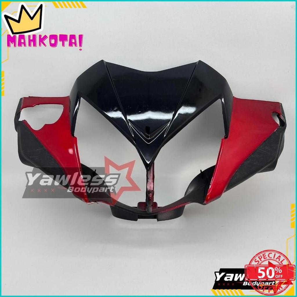 Batok Kepala Depan Belakang Motor Honda Supra X 125 Warna Merah Original Produk