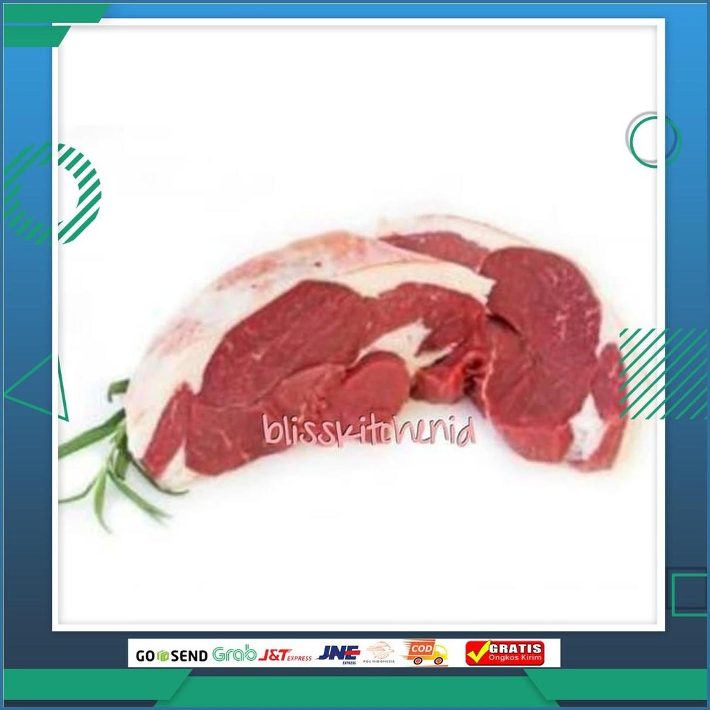 Daging Paha Kambing Muda / Domba Impor / Aus Lamb Leg Boneless 250Gr Grab