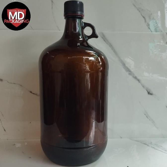 botol kaca 4 liter / botol besar
