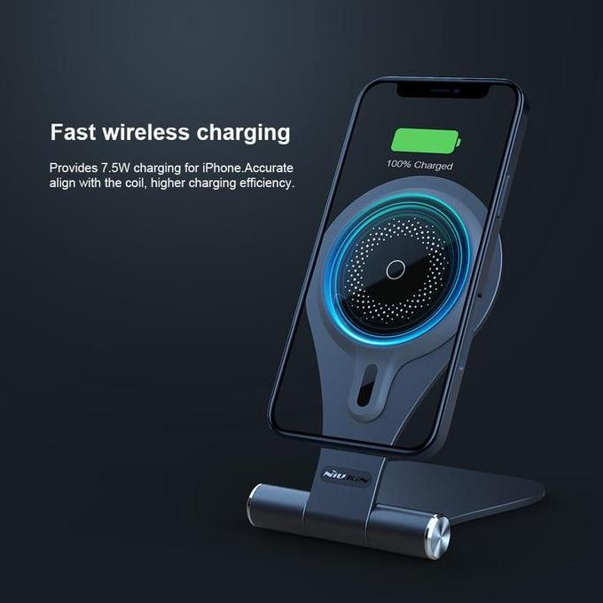 Wireless Charger Magstand Magsafe Nillkin Compatible With Iphone 13 / 12 / Mini / Pro / Pro Max Char