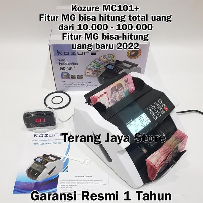 Mesin Penghitung Uang Kozure MC-101 Money Counter Kozure MC101 Mesin Hitung Uang Kozure MC101