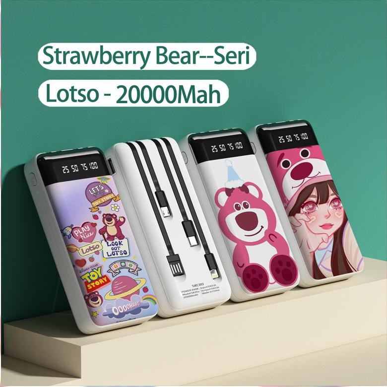 Trend - MIPOW Powerbank 20000mAh Print-UV powerbank karakter Lotso powerbank portable powerbank 4 ka