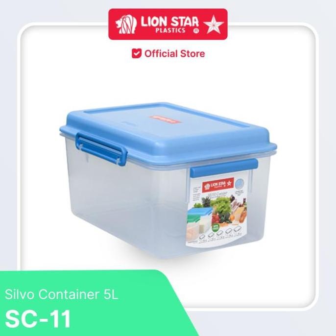 LION STAR Penyimpanan Box Kedap Udara Silvo Container 5 Liter SC-11