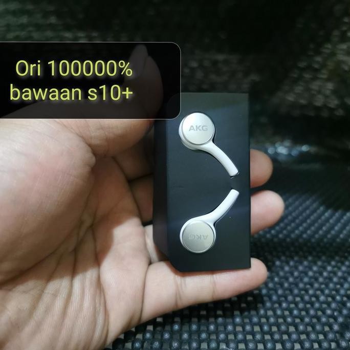 Headset Earphone Samsung Akg S10+ Putih Original Bawaan Copotan Dr Hp