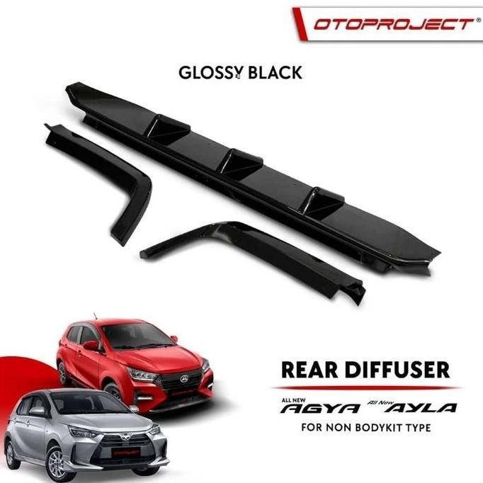 Rear diffuser bumper belakang All New Agya / Ayla 2023-2024 Otoproject
