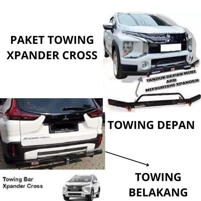 PAKET TOWING DEPAN BELAKANG XPANDER CROSS BEMPER BESI