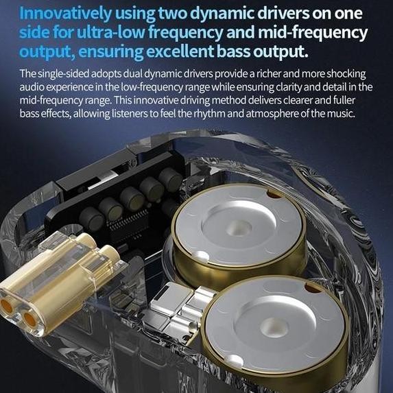 Cca Rhapsody 2Dd + 4Ba Hybrid Iem Hifi Earphone