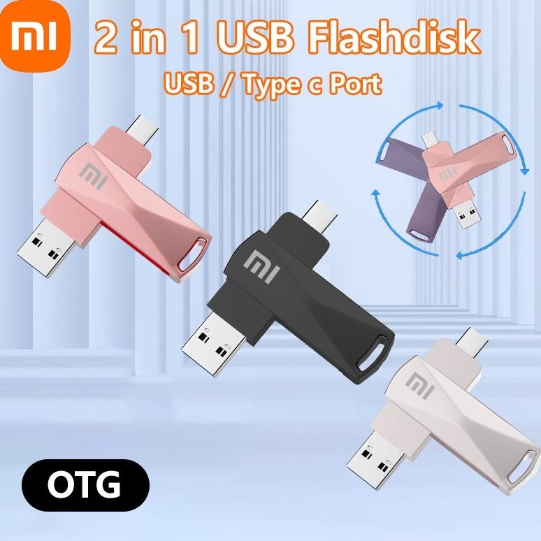 U102 Android HP Flashdisk OTG TYPE-C & USB | 32GB-1TB | Mudah Digunakan di Xiaomi, Samsung, Huawei, 