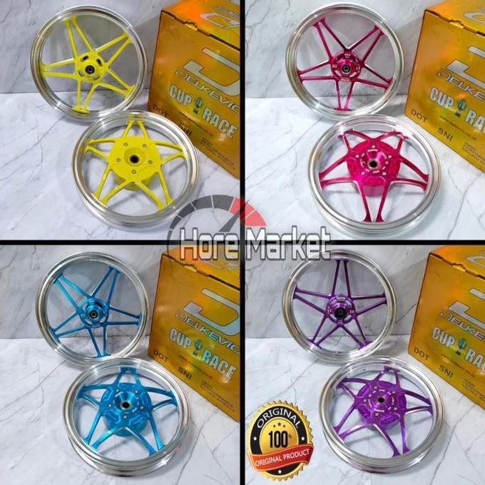 VELG DND DELKEVIC X1 TWO TONE BINTANG VARIO 110 / BEAT / SCOOPY / MIO SPORTY SOUL J / MIO M3 XEON FI