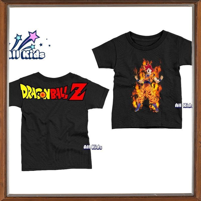 Terbaik Kaos Anak & Remaja Laki Laki Perempuan 1-17 Tahun Dragon Bal Goku Cotton Combad 30s Baju Cow