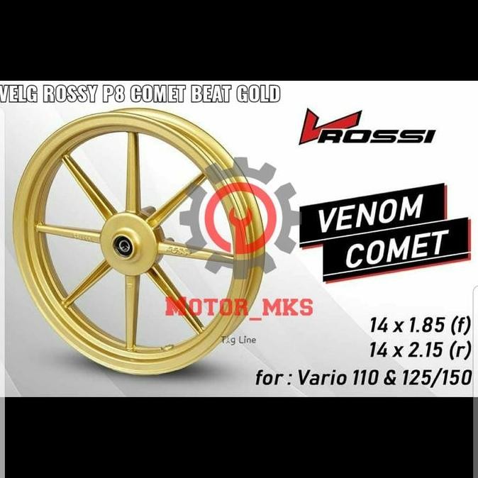 Velg Rossy Palang 8 Comet Beat Gold