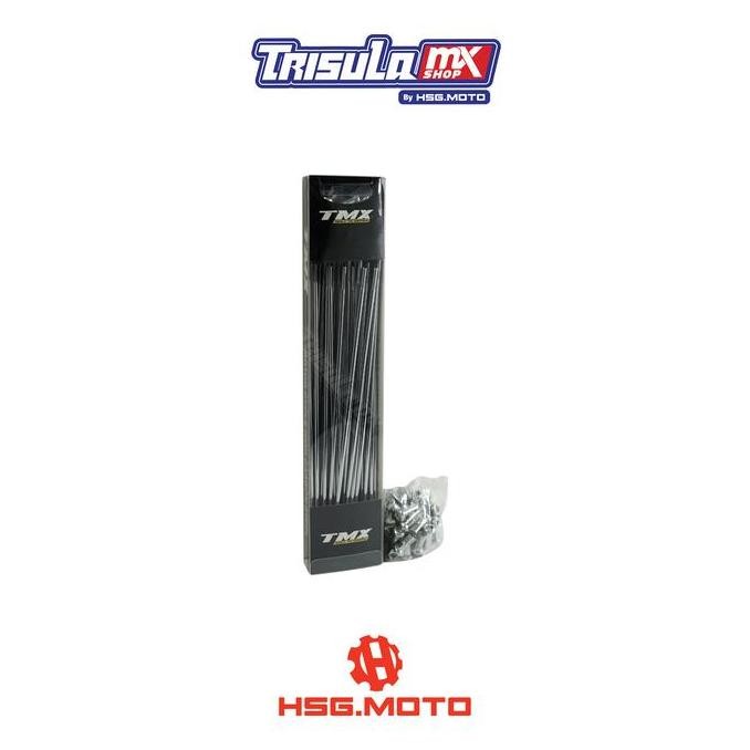 JARI JARI DEPAN VELG TMX STAINLESS STEEL SPOKES NIPPLE - R21 9 X 235