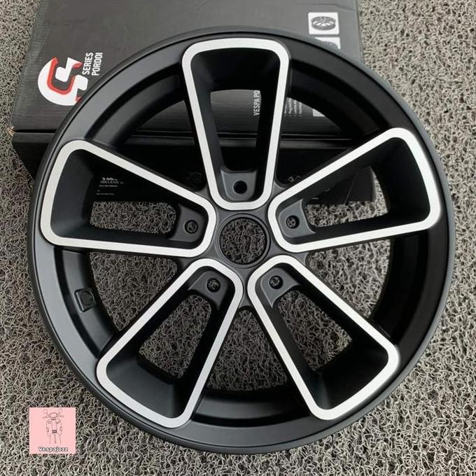 Velg SIP Pordoi 300-12 BLACK Polish Ring 12 utk PX dan Vespa Matic