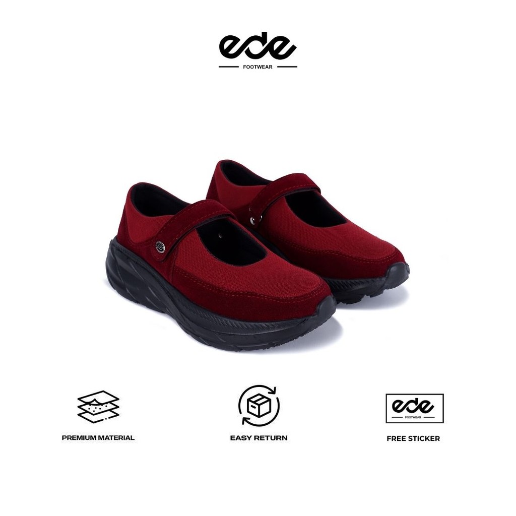 Edefootwear Sepatu Loafers Suede Wanita Blaize