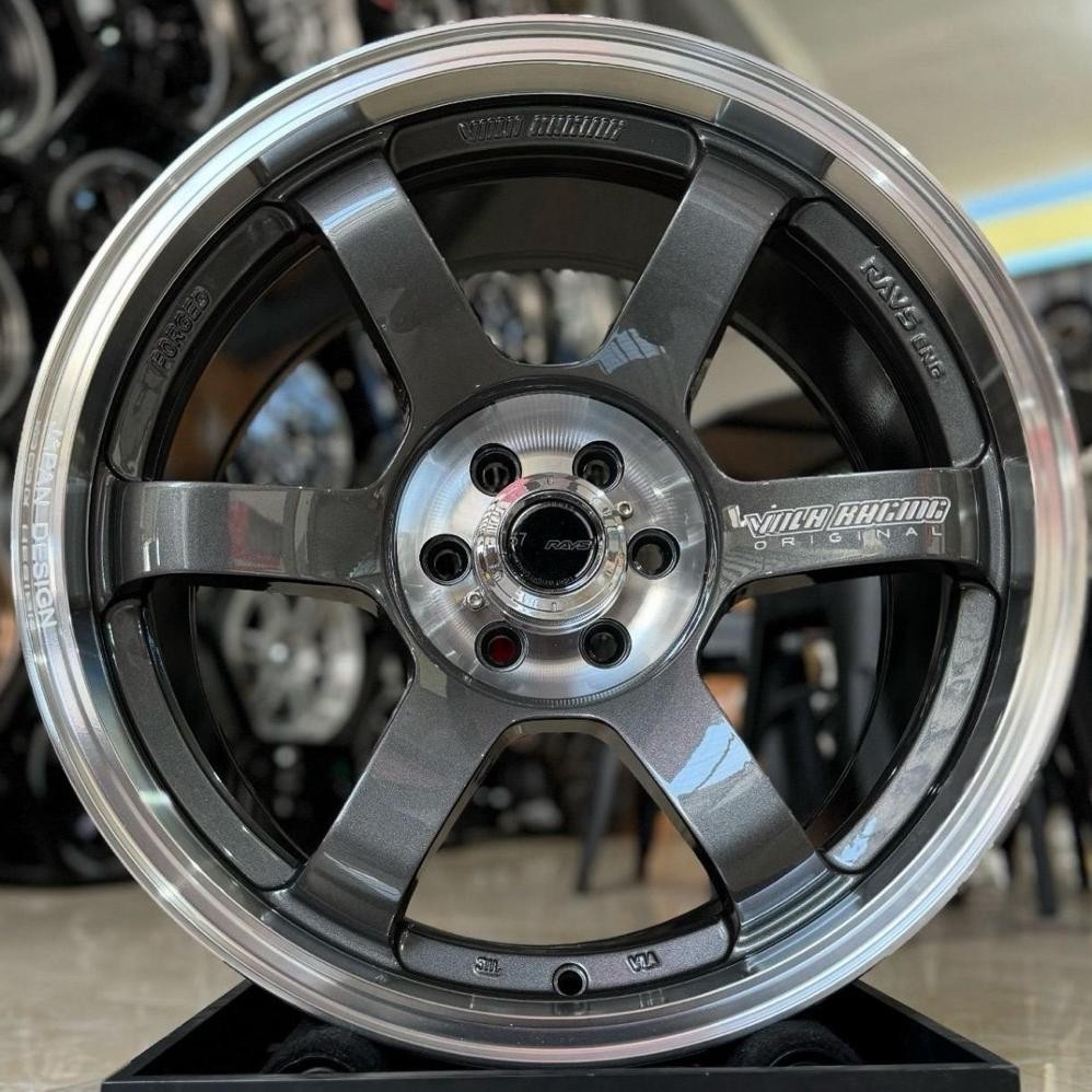 velg mobil ring 18 VOLKRAYS TE37 PCD 6X114 velg r18 Nissan Navara Nissan Terra