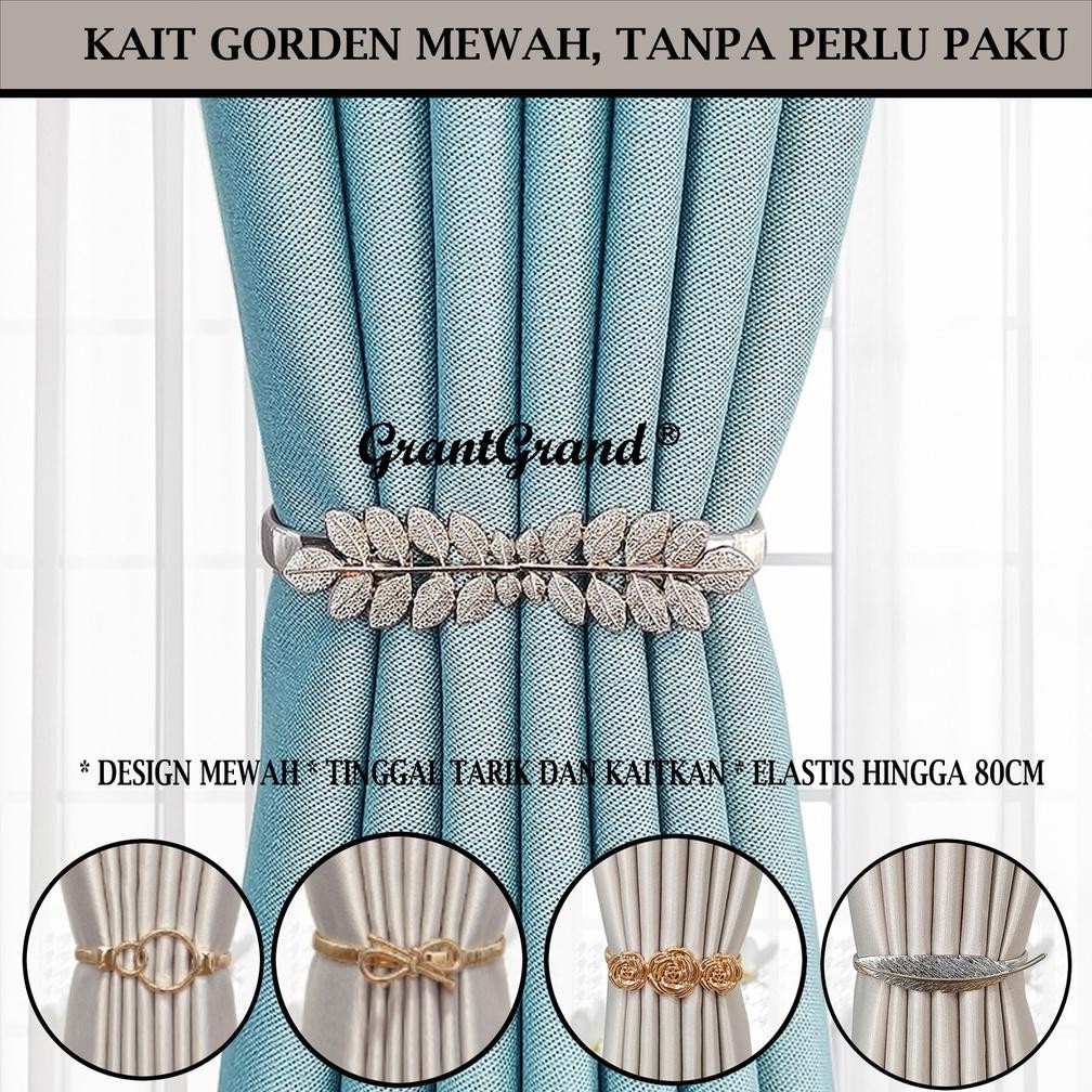 Flash Sale Luxury Hook Pengait Jepit Horden Gorden Emas Gold Silver Mewah Sultan Stainless Hiasan Ru