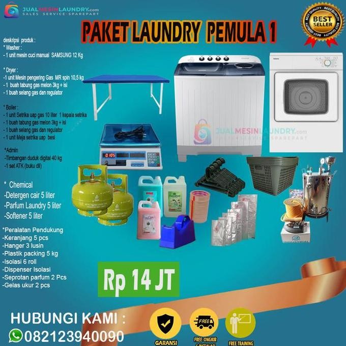 Premium Paket Laundry Hemat/Paket Usaha Laundry Promo